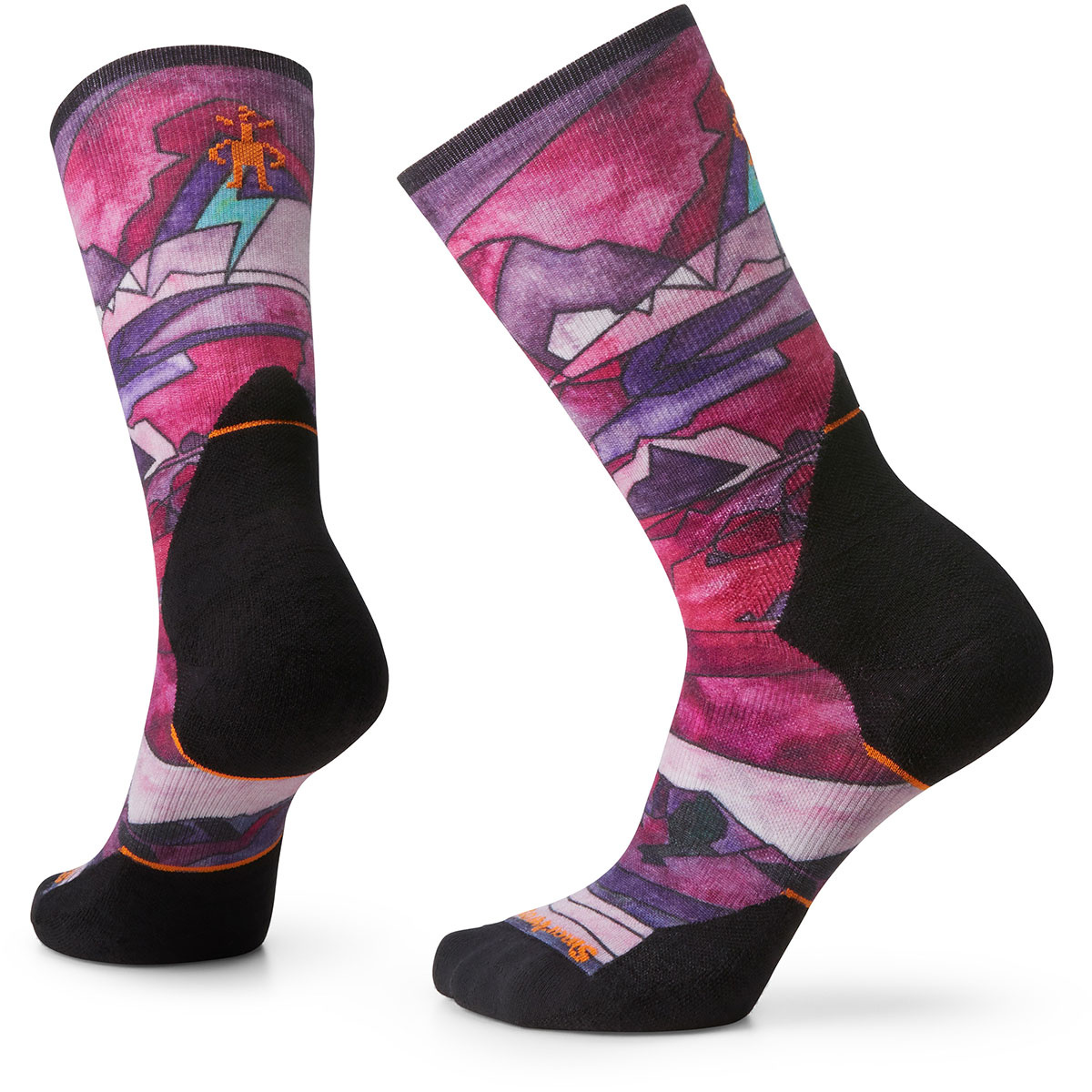 Smartwool Damen Athlete Run Print Crew Socken von SmartWool