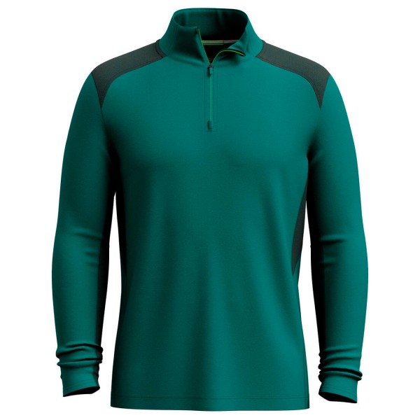 Smartwool - Active 1/4 Zip - Merinoshirt Gr XXL türkis/grün von Smartwool