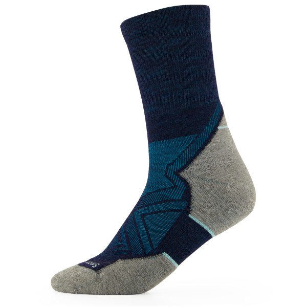 Smartwool - Run Targeted Cushion Mid Crew - Laufsocken Gr L;XL blau;grau von Smartwool