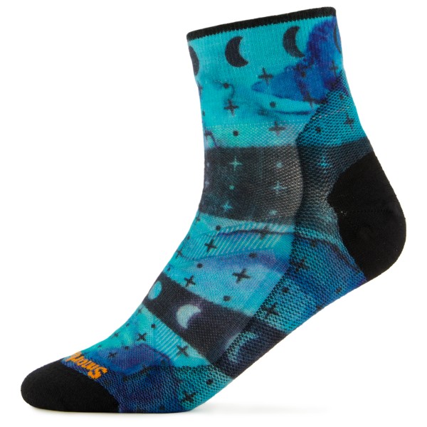 Smartwool - Women's Bike Zero Cushion Celestial Print Ankle - Velosocken Gr M türkis;weiß von Smartwool