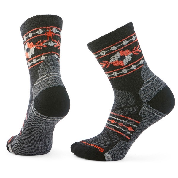 Smartwool - Women's Hike Light Cush. Floral Mid Crew Socks - Wandersocken Gr L;M;S grau von Smartwool