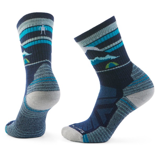 Smartwool - Women's Hike Light Cushion New Pattern Crew Socks - Wandersocken Gr L;M;S blau;grau von Smartwool