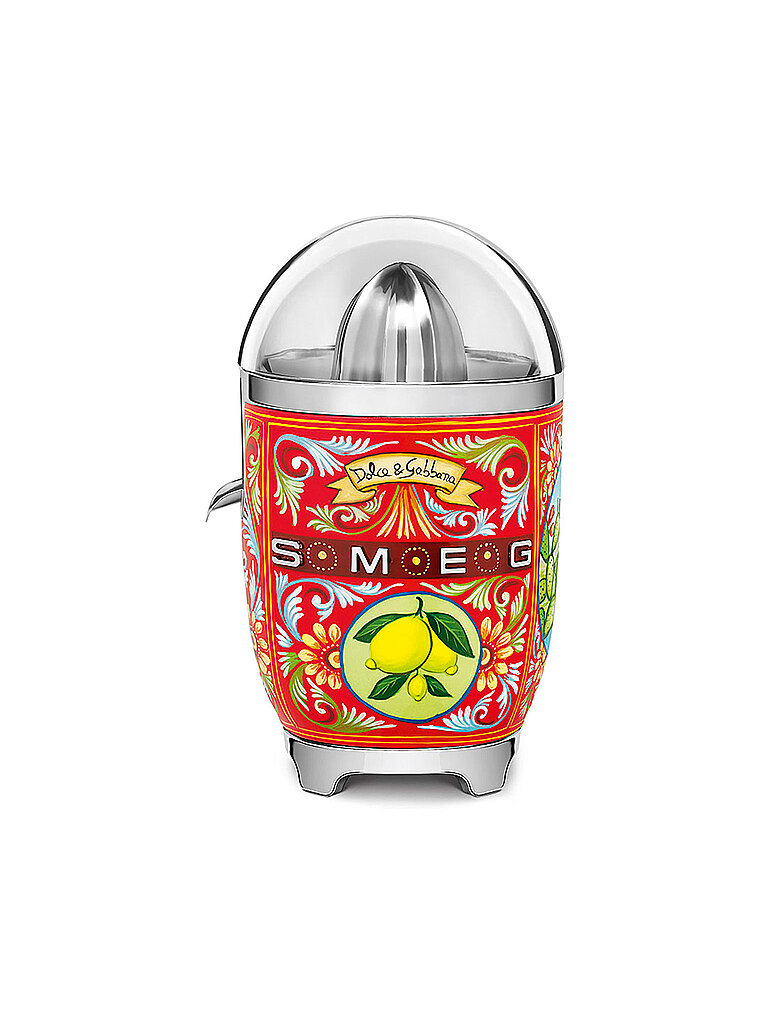 SMEG Zitruspresse Dolce Gabbana CJF01DG (Rot/Dekor) bunt von Smeg