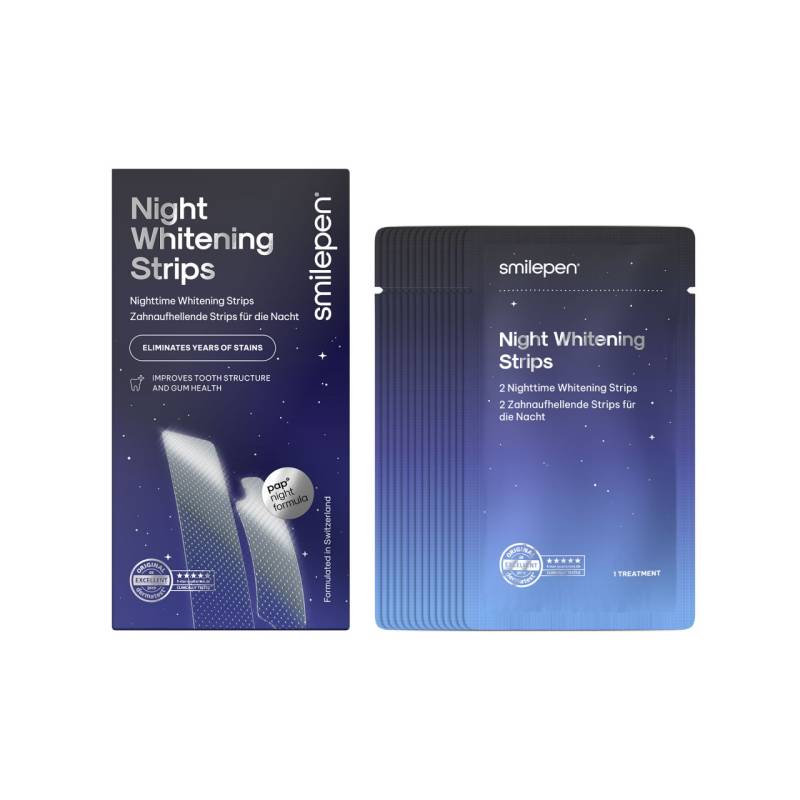 Night Whitening Strips - Zahnaufhellende Streifen Für Die Nacht von SmilePen