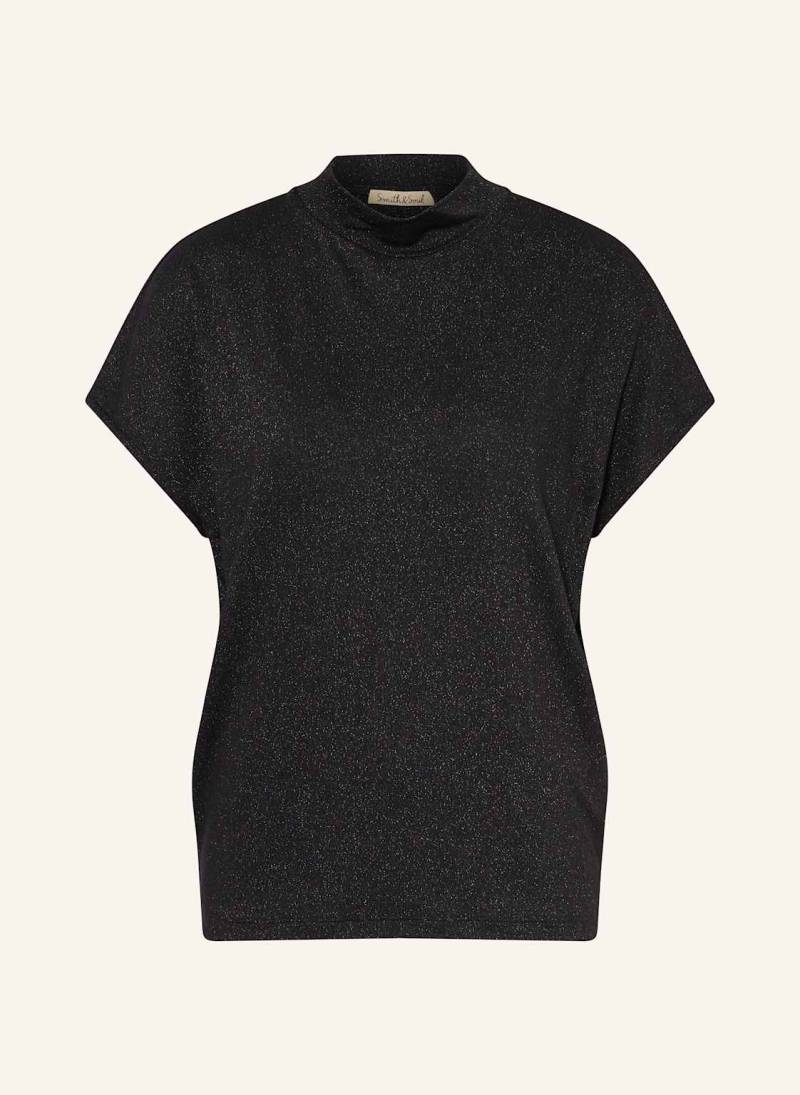 Smith & Soul T-Shirt Mit Glitzergarn schwarz von Smith & Soul