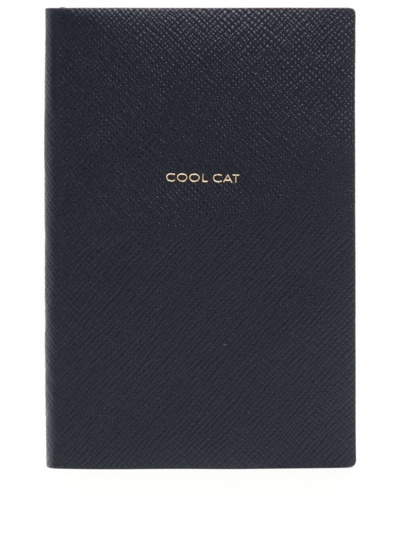 Smythson Cool Cat Chelsea notebook (16.7cm x 11.2cm) - Blue von Smythson