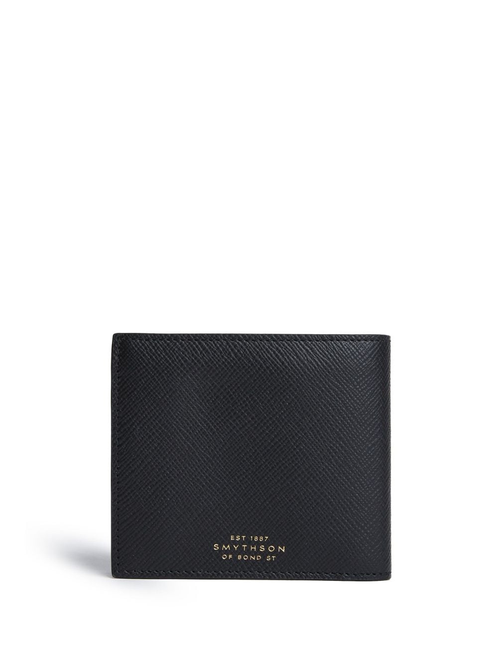 Smythson Panama bi-fold leather wallet - Black von Smythson
