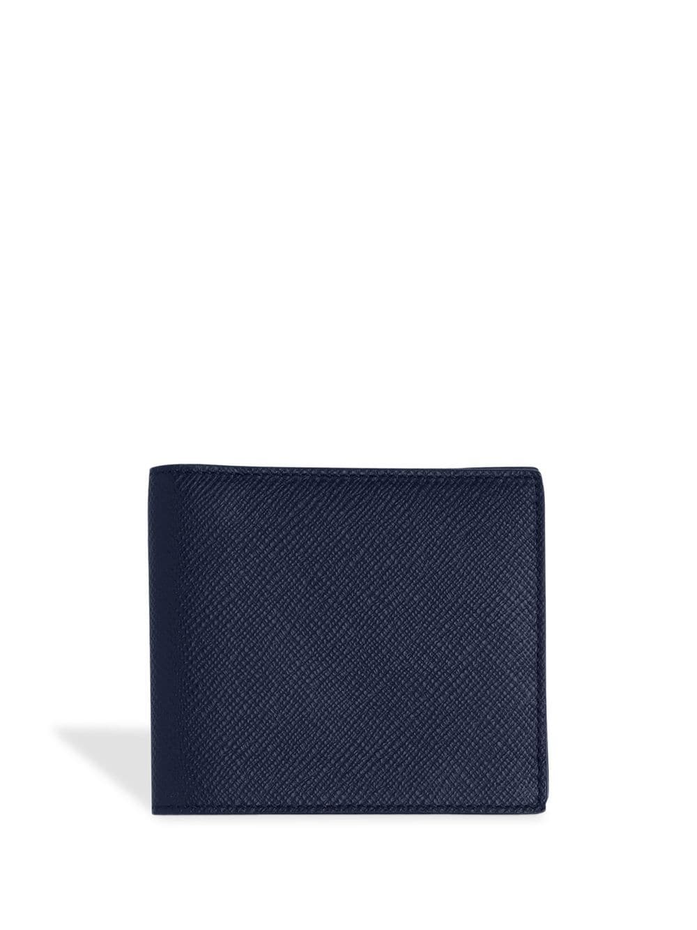 Smythson Panama six-card bi-fold wallet - Blue von Smythson
