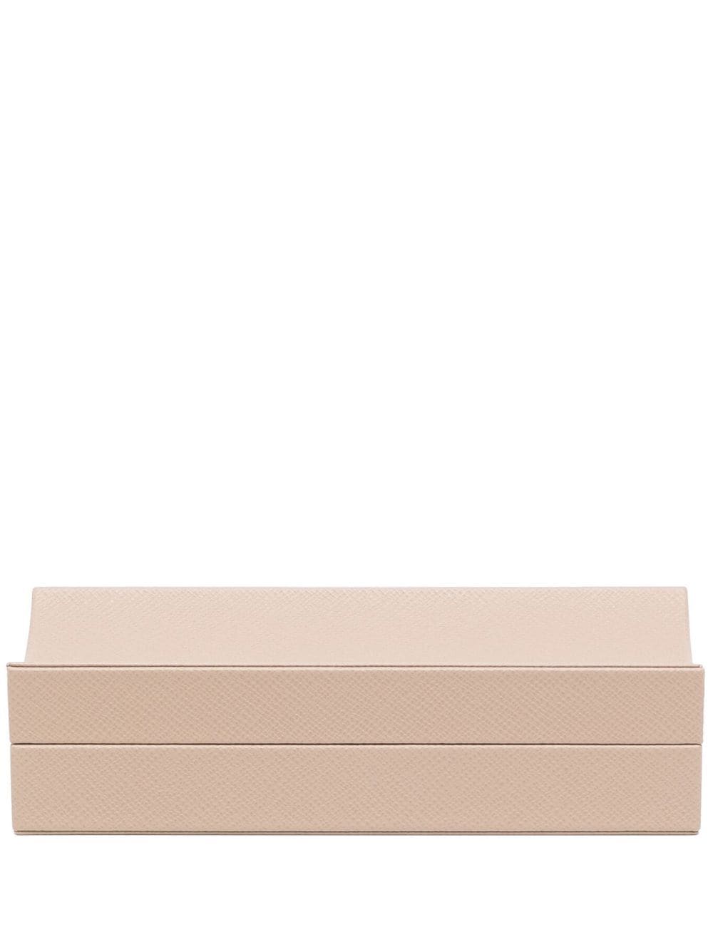 Smythson rectangular leather box - Neutrals von Smythson