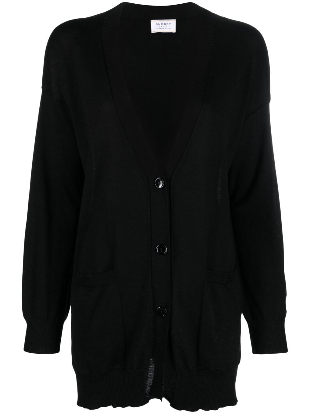 Wild Cashmere button-fastening long cardigan - Black von Wild Cashmere