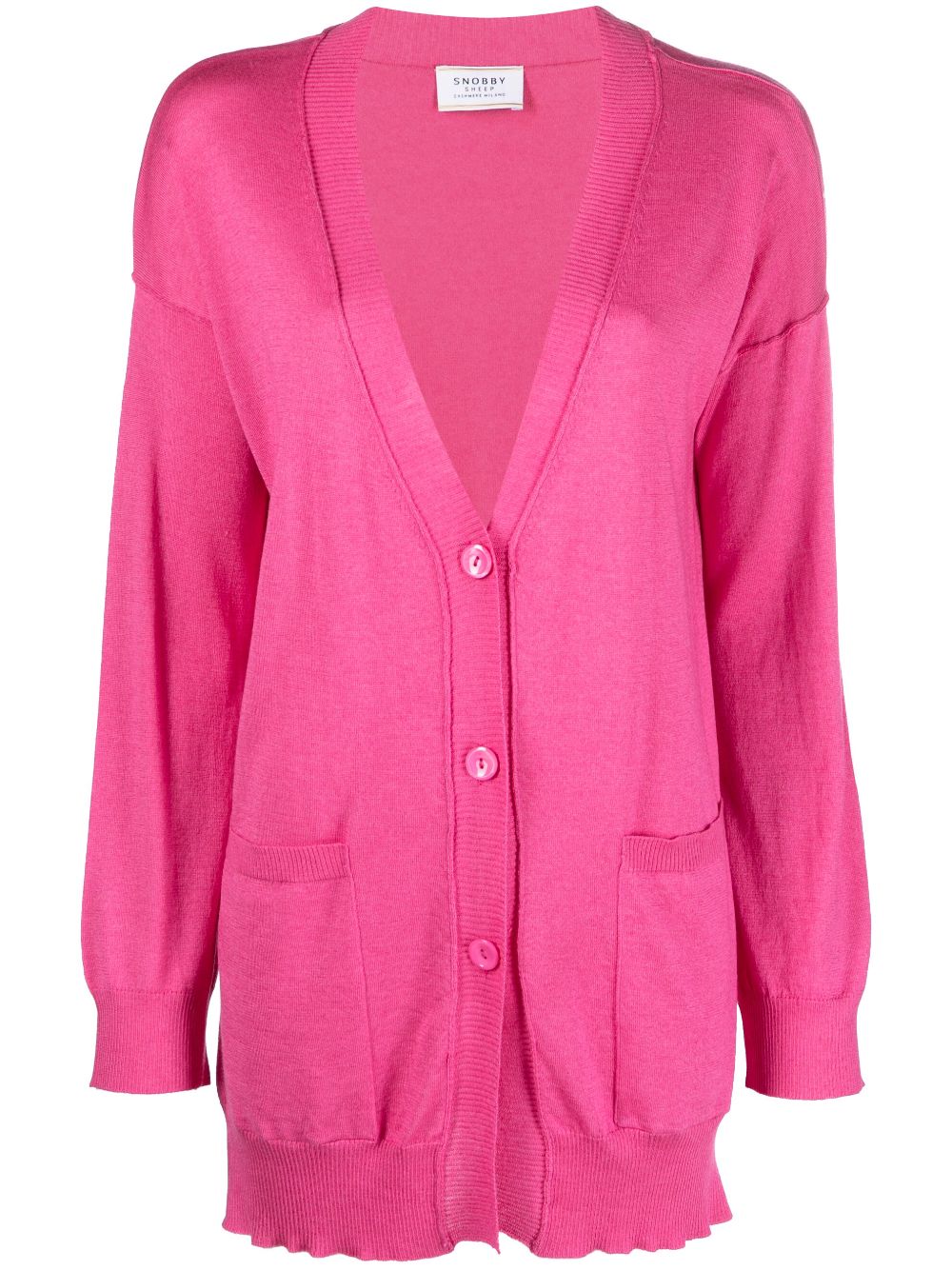 Wild Cashmere button-fastening long cardigan - Pink von Wild Cashmere