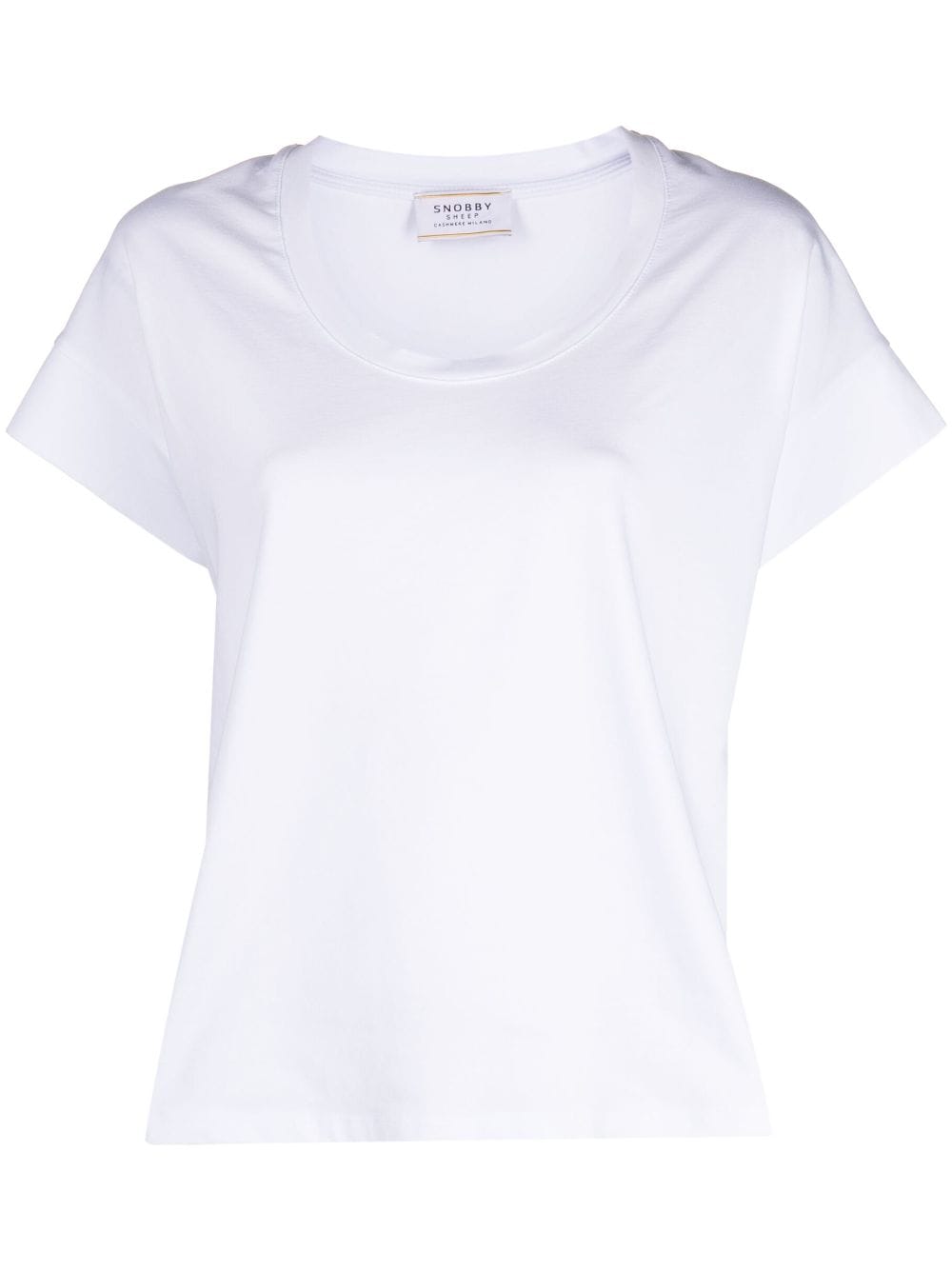 Wild Cashmere round neck stretch-cotton T-shirt - White von Wild Cashmere