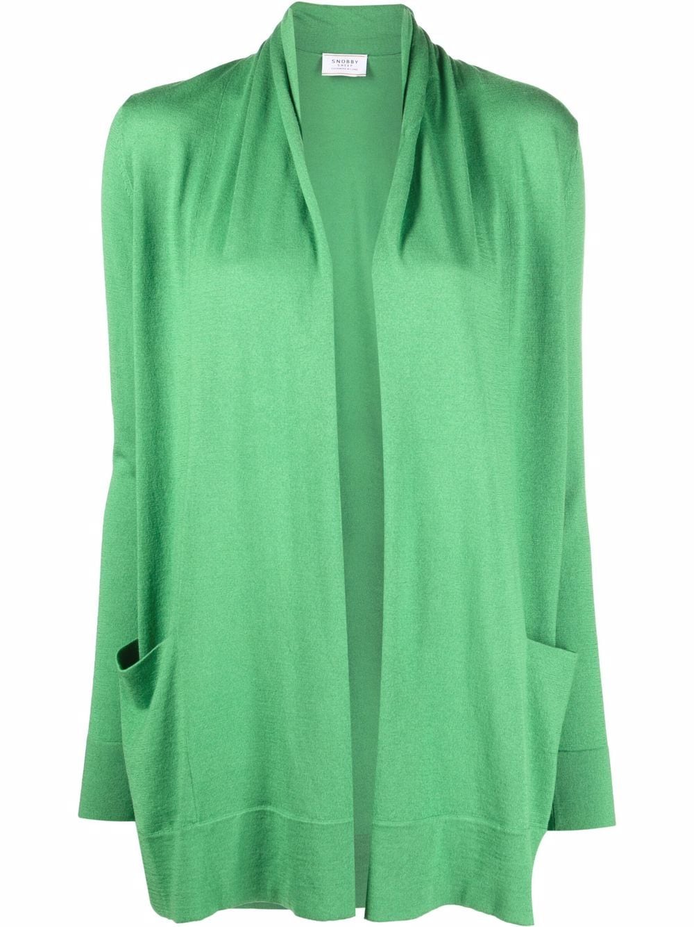 Wild Cashmere open-front rib-trimmed cardigan - Green von Wild Cashmere