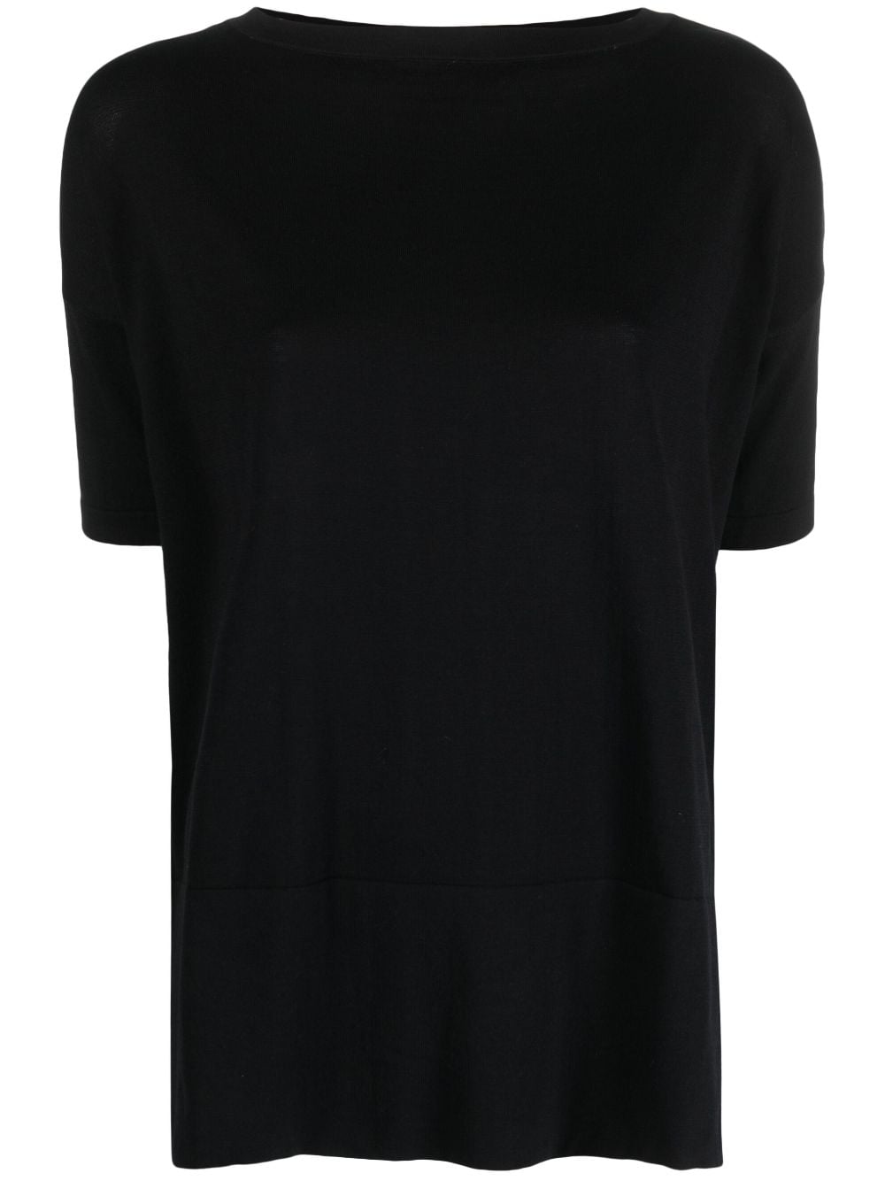 Wild Cashmere short-sleeved cotton T-shirt - Black von Wild Cashmere