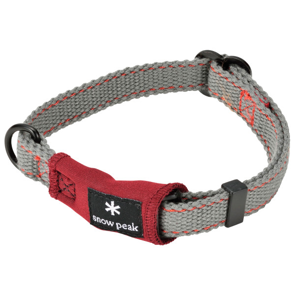 Snow Peak - Soft Collar - Hundehalsband Gr L;M grau/rot von Snow Peak