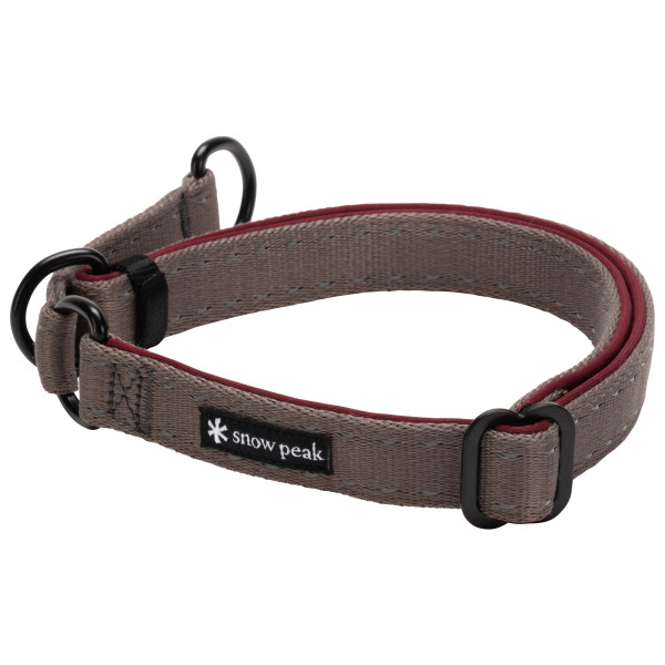 Snow Peak - Tape Choker - Hundehalsband Gr L - 40-60 cm grau/rot von Snow Peak