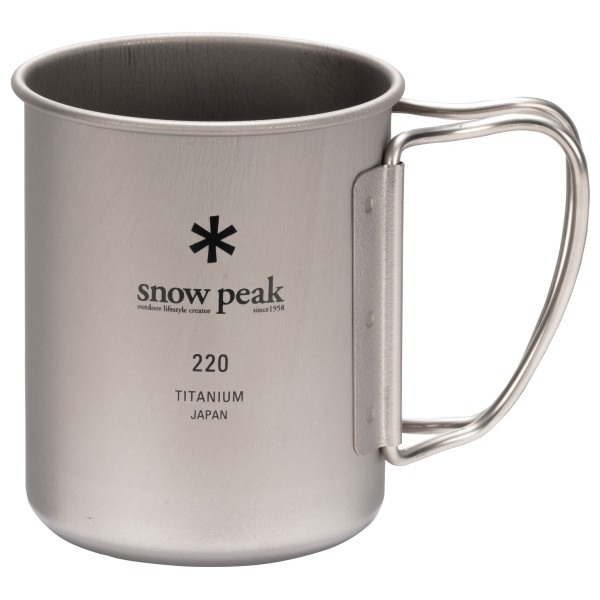 Snow Peak - Titanium Single Cup Gr 220 ml grau von Snow Peak