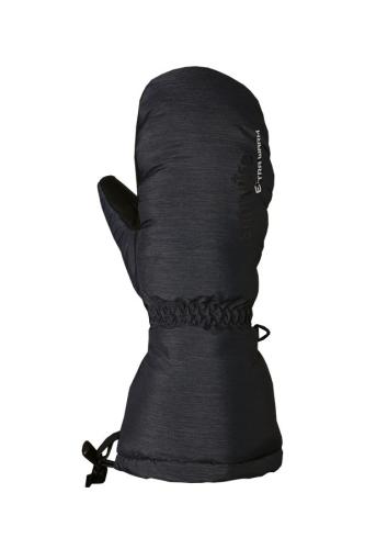 Snowlife Big Down DT Mitten - black melange (Grösse: LXS) von Snowlife