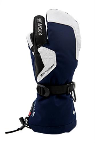 Snowlife Capricorn DT Eco 3 Finger Skihandschuh - navy/white/black (Grösse: MXXL) von Snowlife