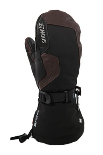 Snowlife Capricorn DT Eco Mitten Snowboardhandschuh - black/brown (Grösse: LL) von Snowlife