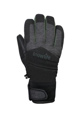 Snowlife Venture GTX Kinder Skihandschuh - black/olive (Grösse: JL) von Snowlife