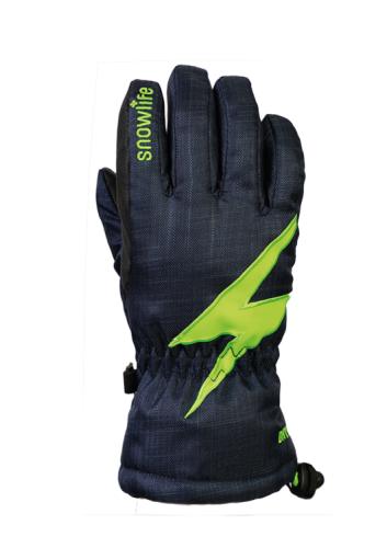 Snowlife Kids Sirius DT Glove - navy/green (Grösse: KXS) von Snowlife