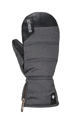 Snowlife Lady Super Soft Heated Mitten - grey/melange (Grösse: LS) von Snowlife