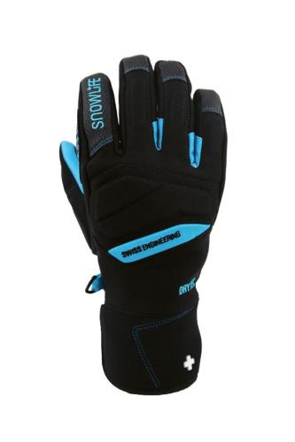 Snowlife Racer DT Kinder Skihandschuh - black/turquoise (Grösse: JL) von Snowlife