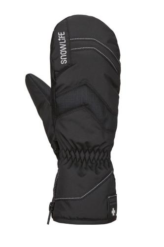 Snowlife Vivid Mitten Skihandschuh - black/white (Grösse: LL) von Snowlife