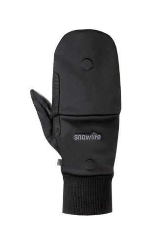 Snowlife WS Soft Shell Mitten Cap Skihandschuh - black (Grösse: ML) von Snowlife