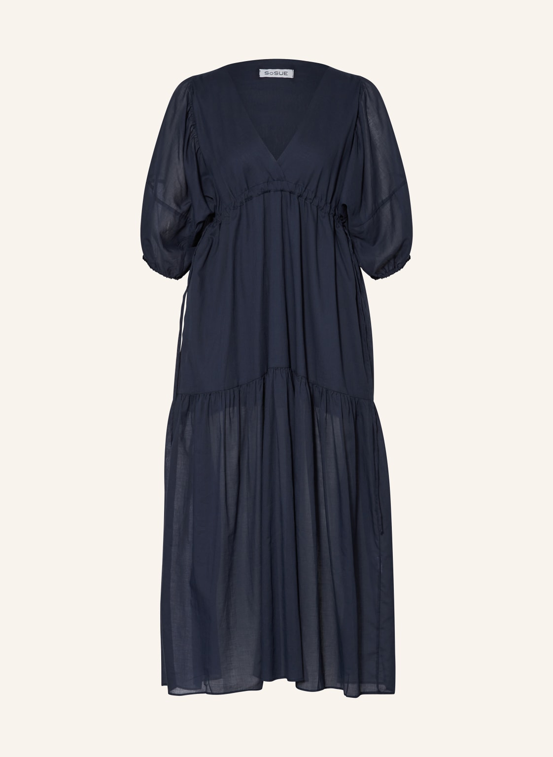 Sosue Kleid Mit 3/4-Arm blau von SoSUE