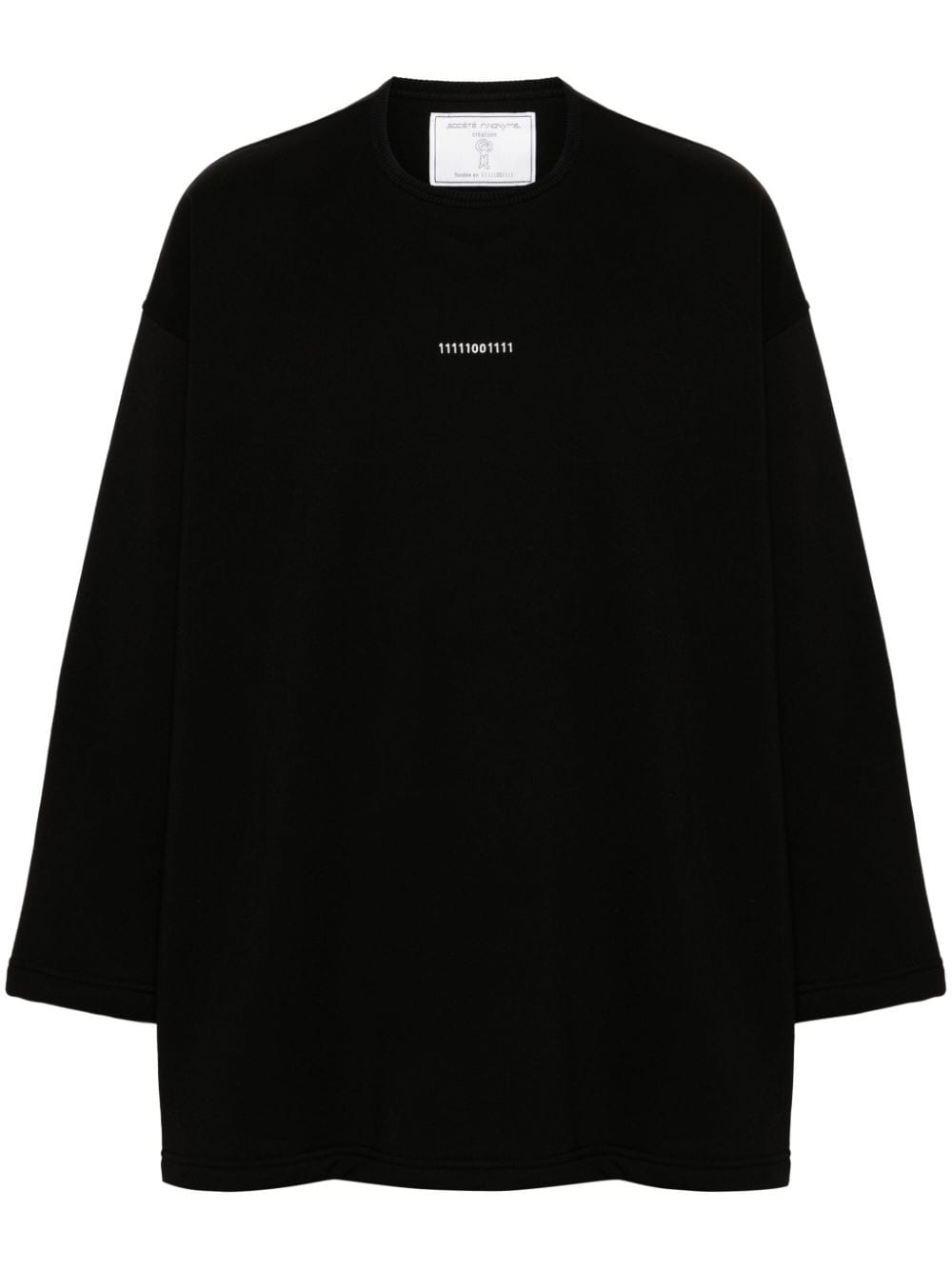 Société Anonyme Big Big cotton sweatshirt - Black von Société Anonyme