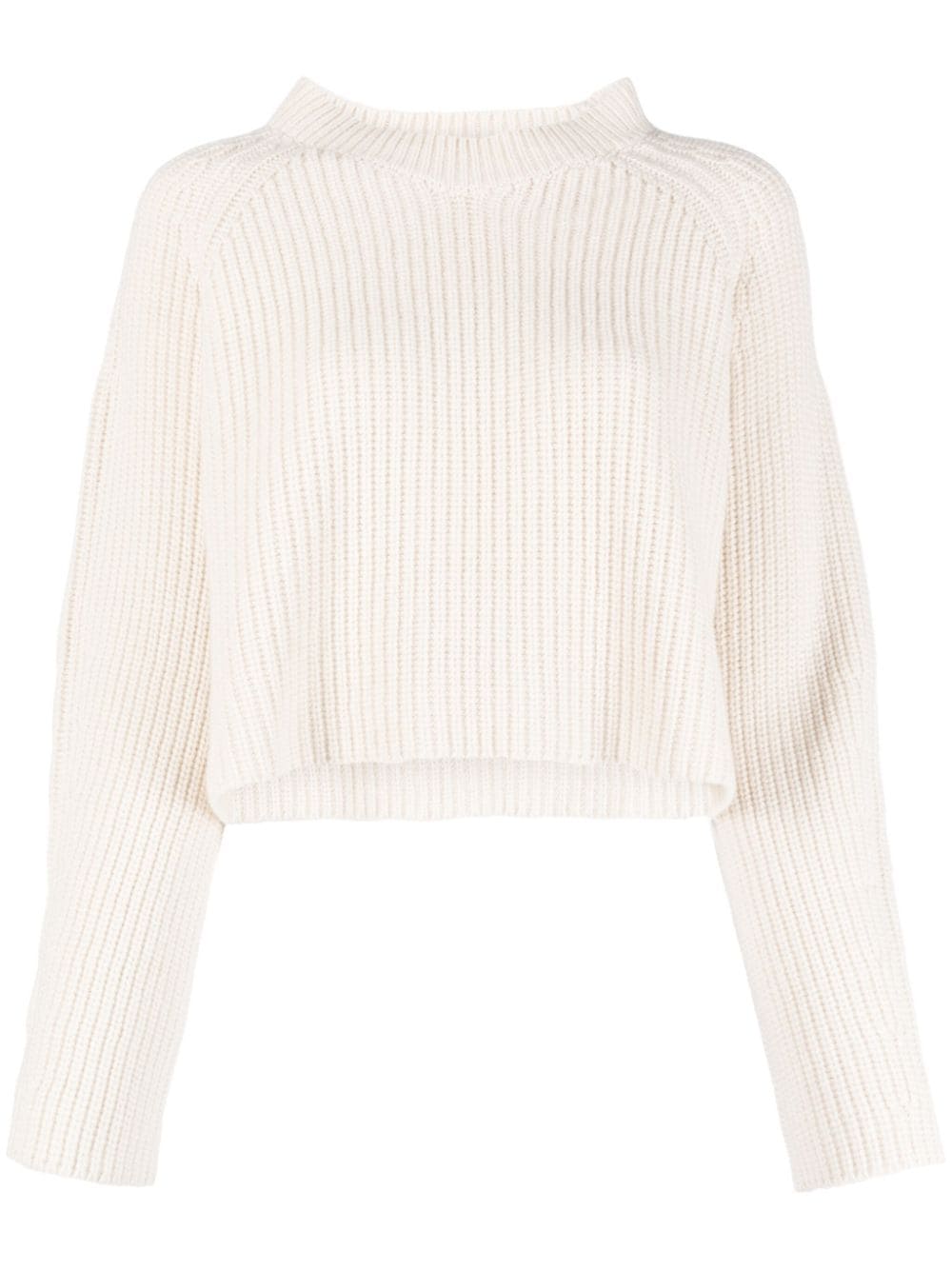 Société Anonyme Emma ribbed-knit cropped jumper - Neutrals von Société Anonyme