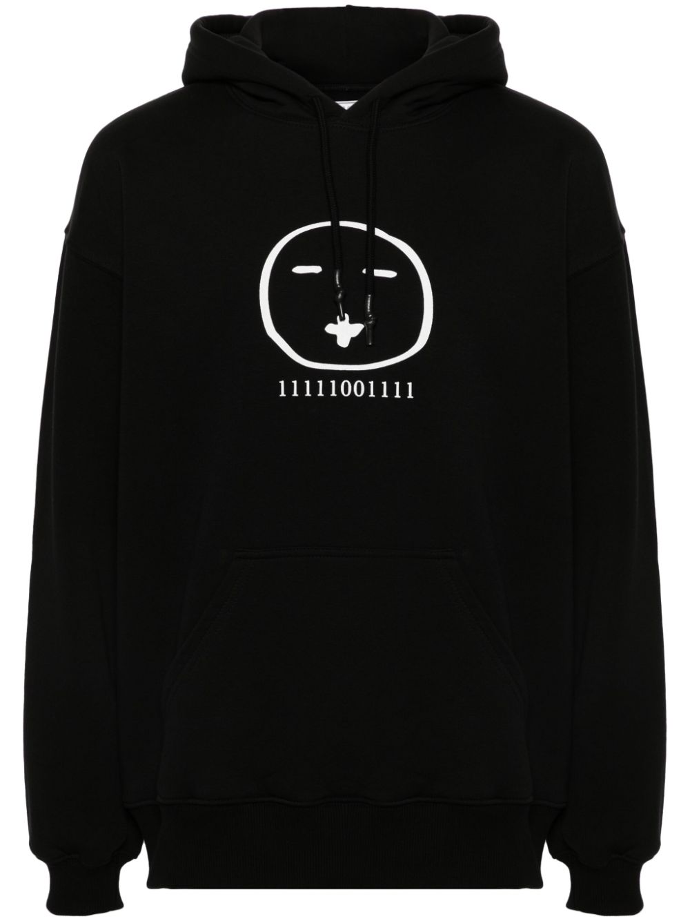 Société Anonyme Face logo-print hoodie - Black von Société Anonyme