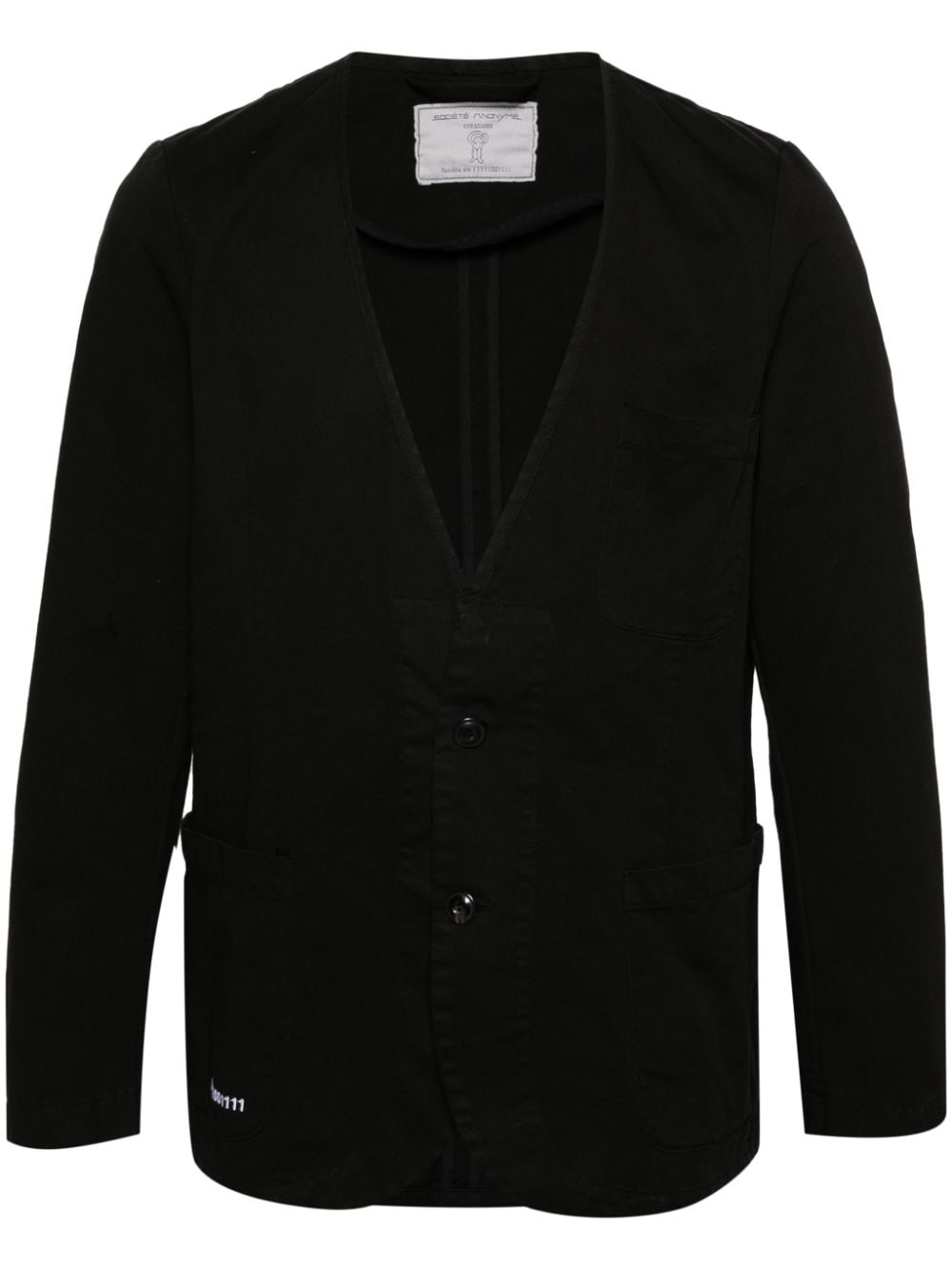 Société Anonyme Yale single-breasted blazer - Black von Société Anonyme