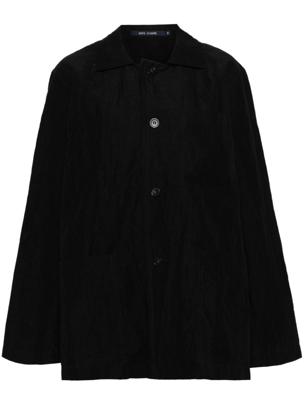 Sofie D'hoore linen-blend shirt jacket - Black von Sofie D'hoore