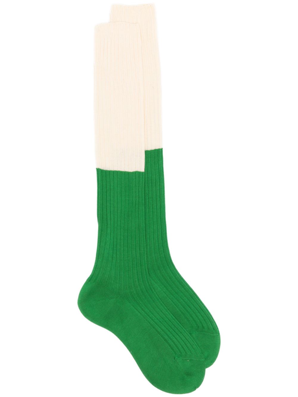 Sofie D'hoore two-tone ribbed socks - Green von Sofie D'hoore