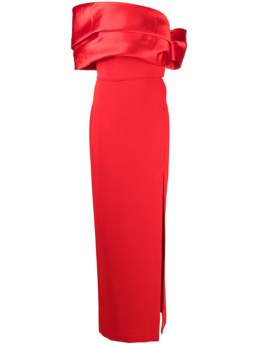 Solace London Alexis off-shoulder gown - Red von Solace London