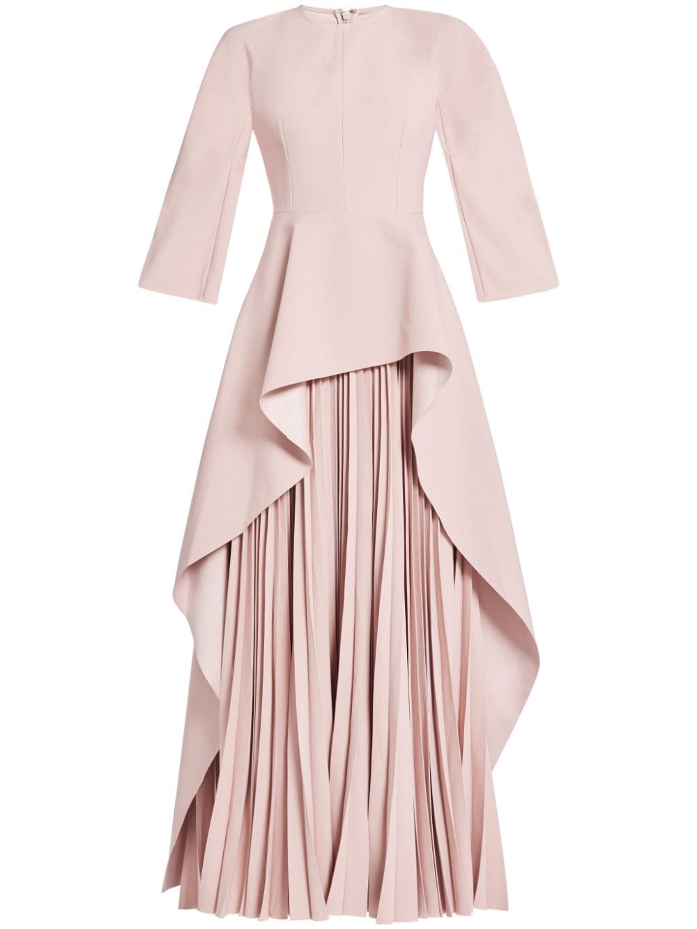 Solace London Maia draped pleated gown - Pink von Solace London