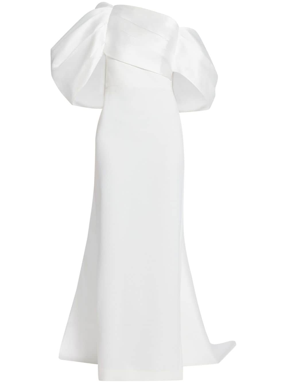 Solace London Raye draped gown - White von Solace London