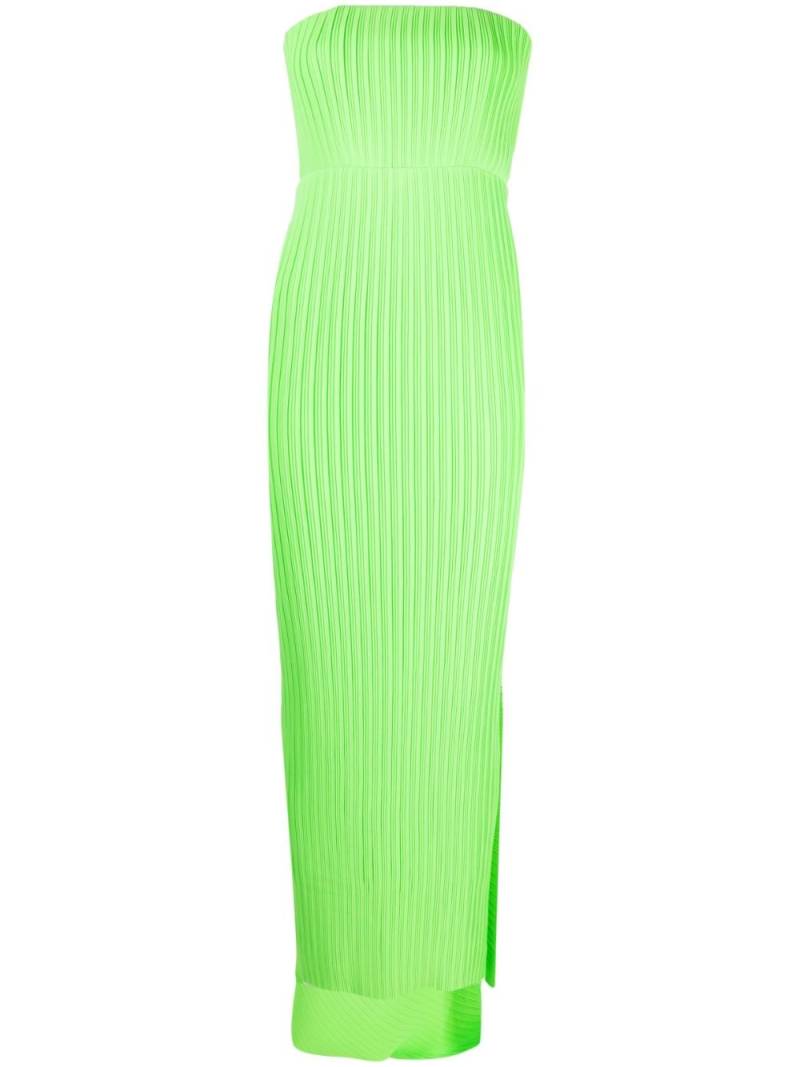 Solace London pleated strapless maxi dress - Green von Solace London