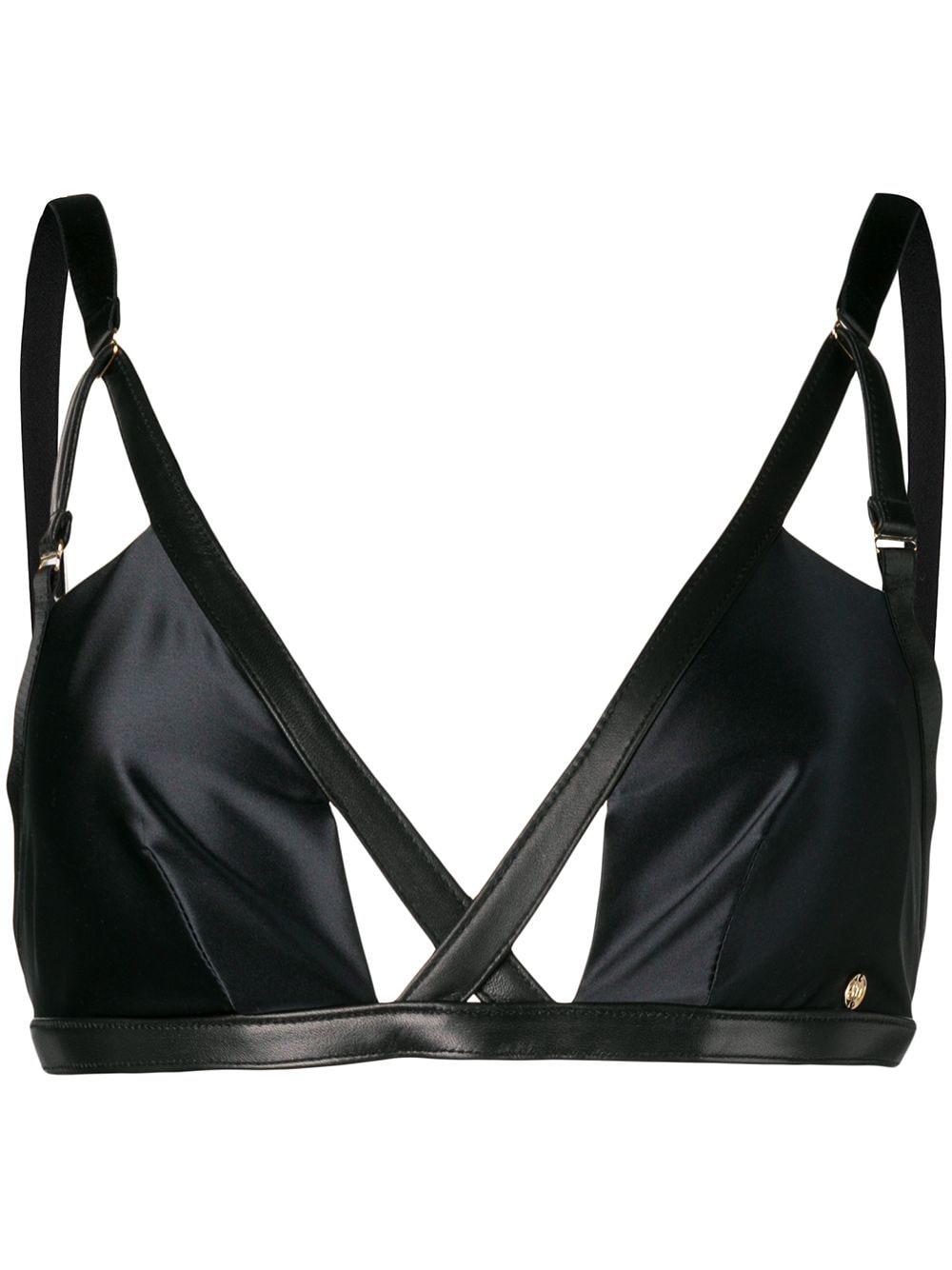 Something Wicked Jade satin bra - Black von Something Wicked