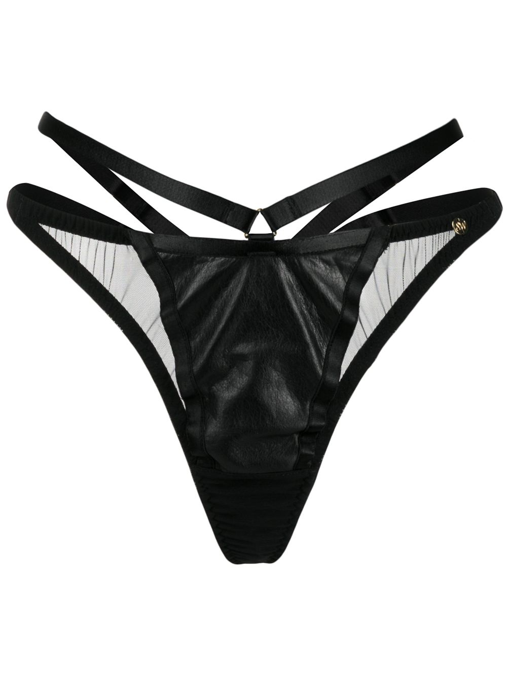 Something Wicked Mia semi-sheer thong - Black von Something Wicked