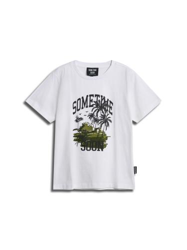 Sometime Stspalm T-Shirt S/S - bright white (Grösse: 128) von Sometime