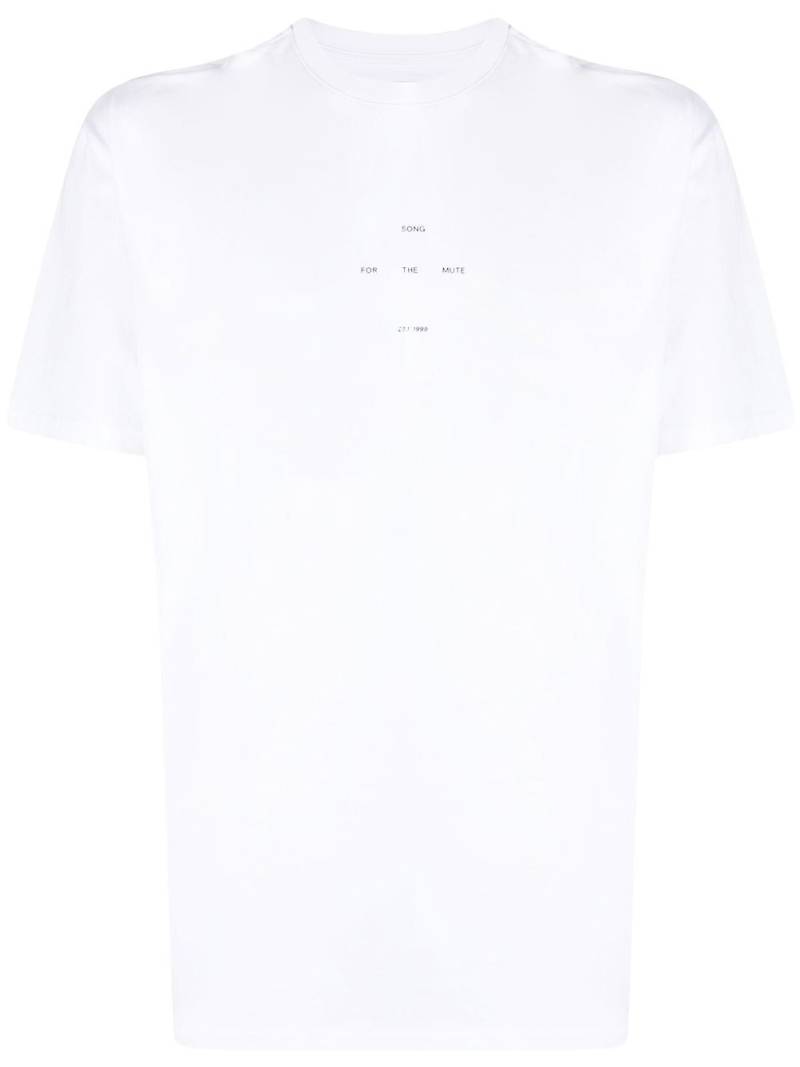 Song For The Mute graphic-print cotton T-shirt - White von Song For The Mute