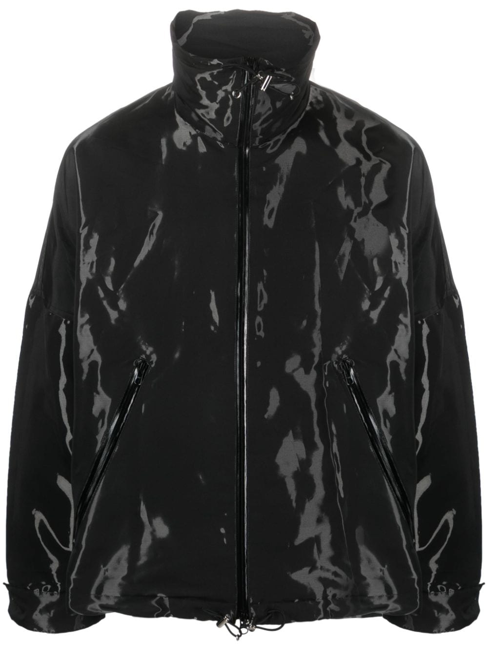 Song For The Mute high-neck lightweight jacket - Black von Song For The Mute