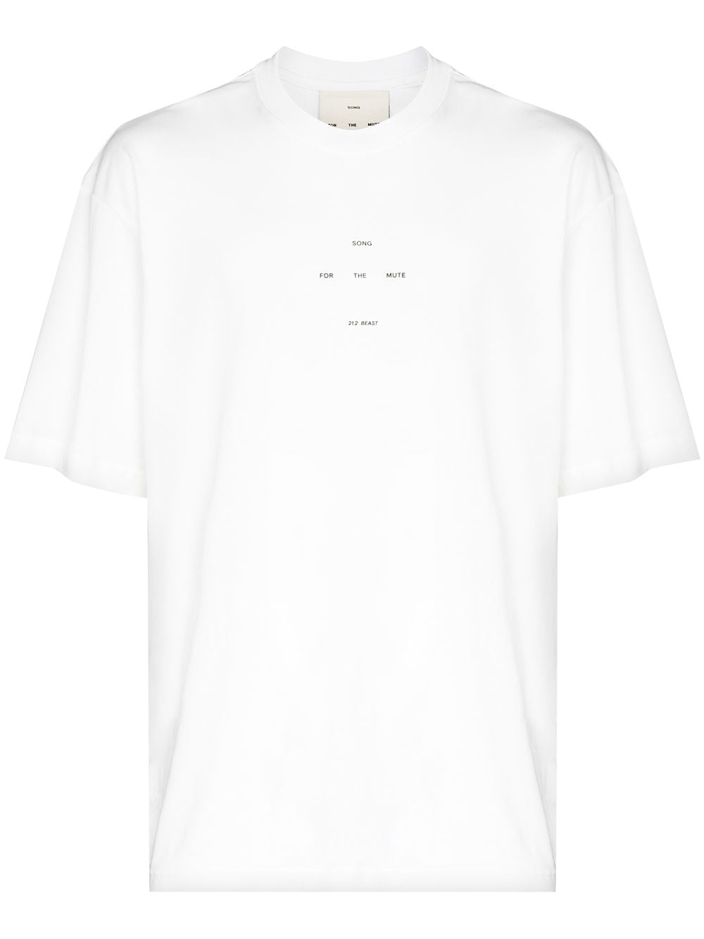 Song For The Mute logo print crew neck T-shirt - White von Song For The Mute