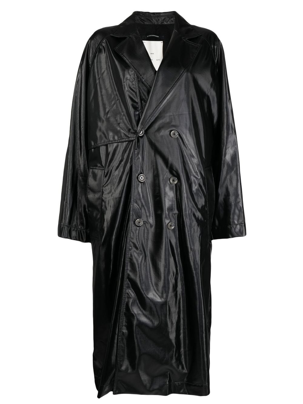 Song For The Mute double-breasted mid-length coat - Black von Song For The Mute
