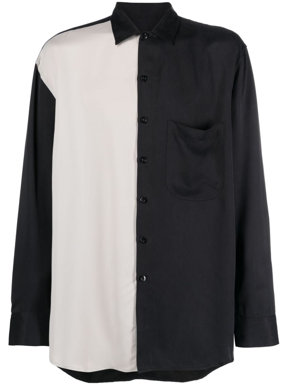 Song For The Mute two-tone long-sleeves shirt - Black von Song For The Mute