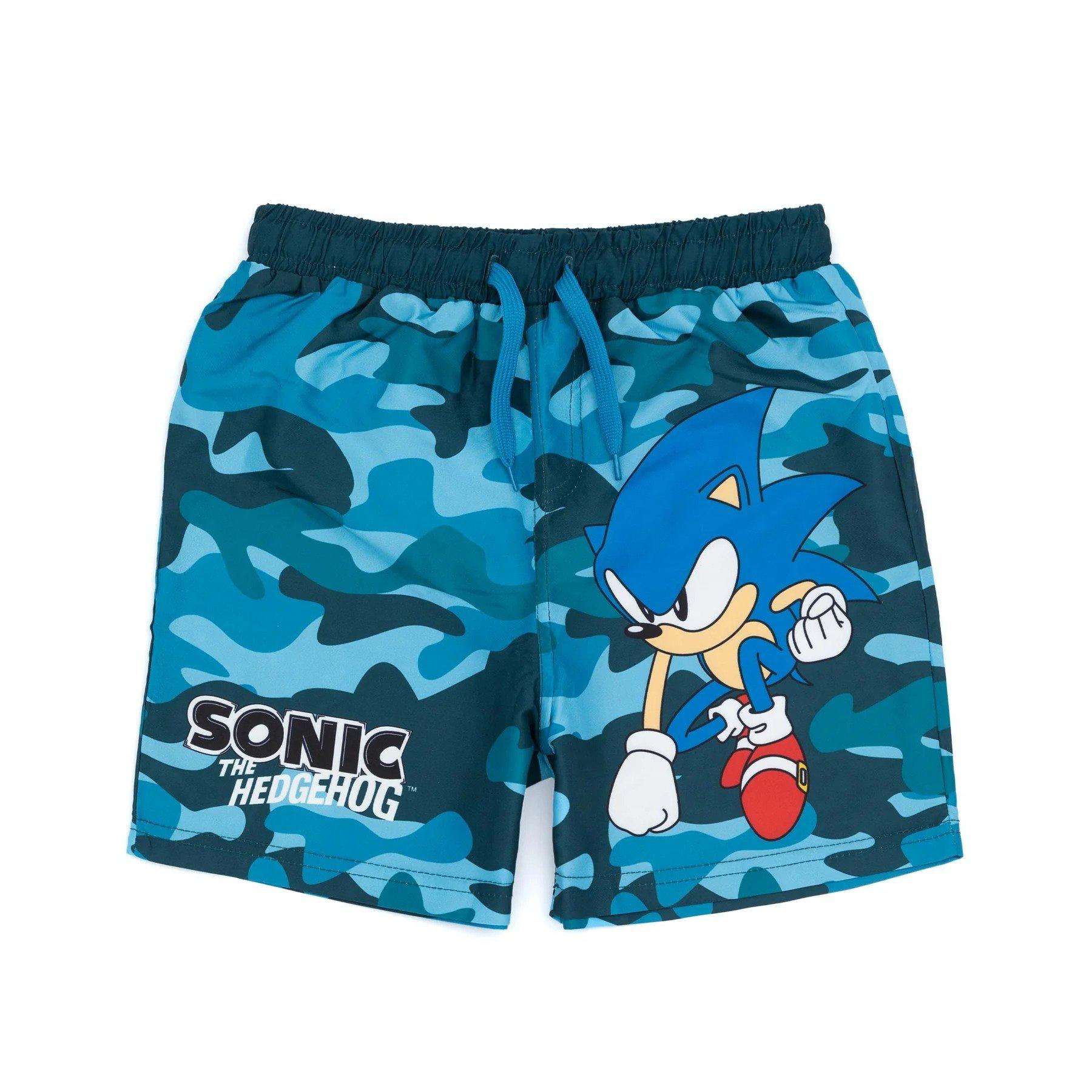 Badeshorts Jungen Blau 116 von Sonic The Hedgehog